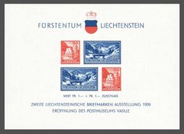 🇱🇮 1936 SÉRIE ** « 2ème EXPO PHILATÉLIQUE « (LBK 79.00)